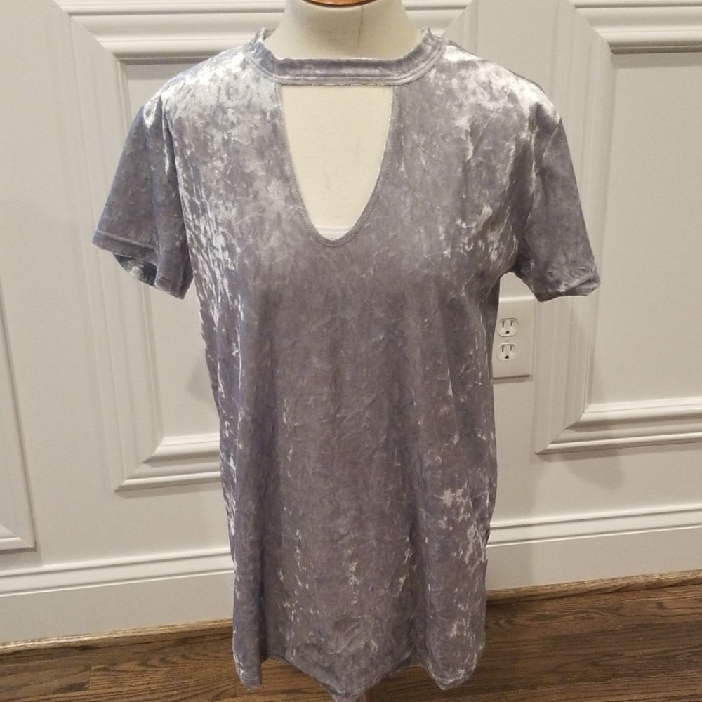 Ginger G crushed velvet top